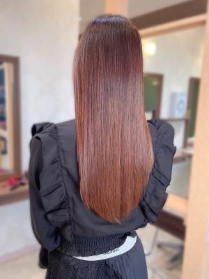 【MICHI 富田店　古作蓮】髪質改善　ストレート　艶カラーのイメージ画像
