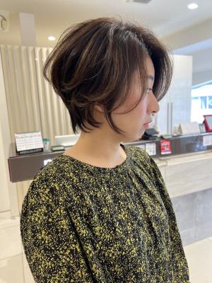 ?春夏　大人カッコいいシフォンショート