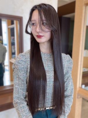【MICHI 富田店　古作蓮】髪質改善　ストレート　ロングのイメージ画像