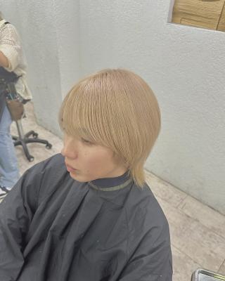 エアリーウルフ美髪ケアブリーチミルクティーカラー練馬所沢韓国