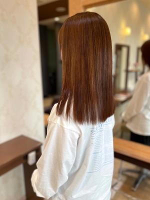 【MICHI 富田店　古作蓮】髪質改善　美髪　ストレートのイメージ画像