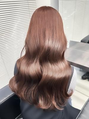 髪質改善トリートメント小顔カット韓国ピンクベージュ美髪のイメージ画像