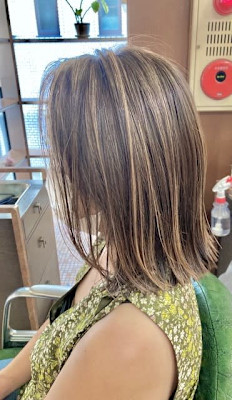 白髪ぼかし×ミディアム