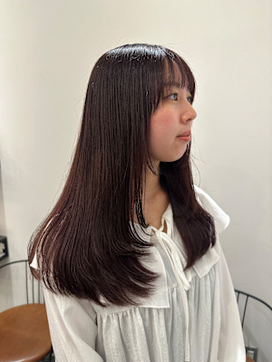 池袋 髪質改善 ツヤ髪 レイヤースタイル チェリーブラウン♪