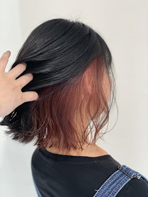 ボブ✖️インナーカラー