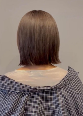 グレージュ×外はねbob