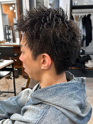 【IRIE 赤坂】スパイキーショートパーマ