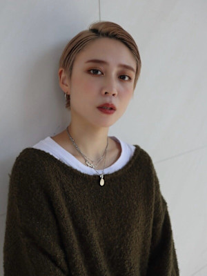 【奥村】ショート×イエローベージュ[20代30代40代50代