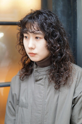 【奥村】カーリーヘアロング[20代30代40代50代]