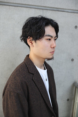 大人ツイストスパイラル×センターパート