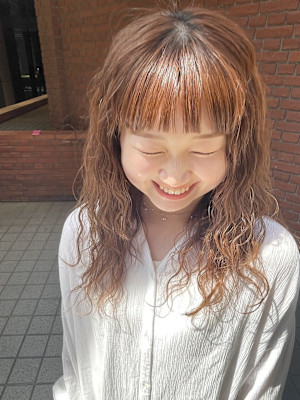 《リン》パーマスタイル × 暖色カラー