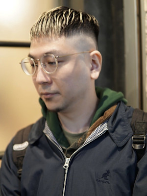 【奥村】スキンフェード×クロップ×ハイトーン【恵比寿】