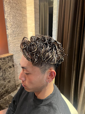 スパイラルパーマ×ハイライト