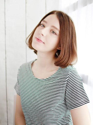 重さを残したAラインボブ