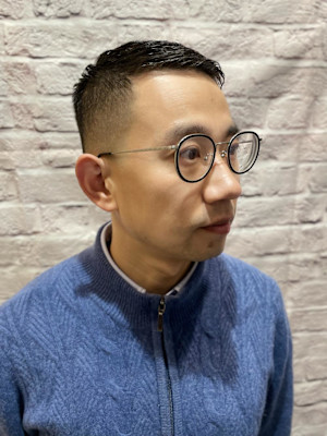 メンズ/スキンフェード/ベリーショート/アップバング