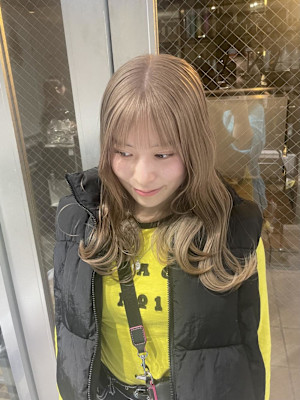 ミルクティーピンク//ハイトーンカラー/グレージュカラー