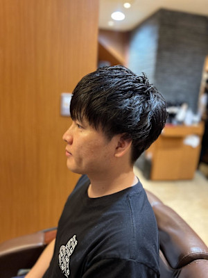 銀座　理容室　メンズナチュラルマッシュ