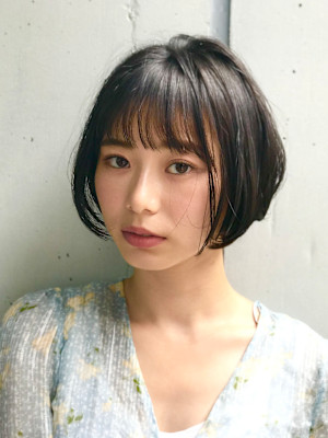 ショートボブ/セミディカール/シアカラー