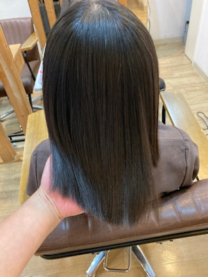 お客様髪質改善データ1273(梅雨前ストレート)