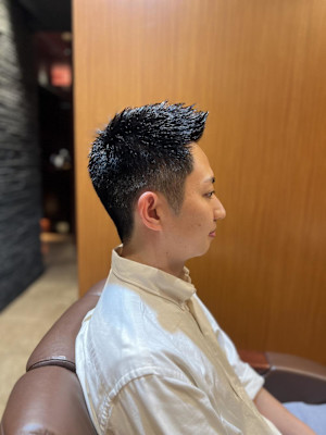 銀座　理容室　メンズベリーショート