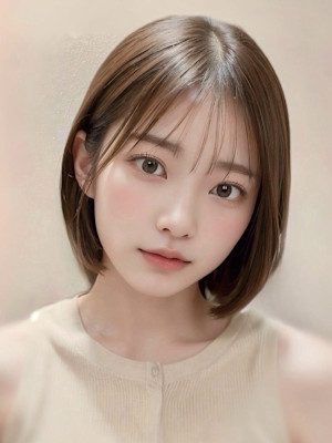 ショートカット×ひし形ショートボブ×グレージュ20代30代4