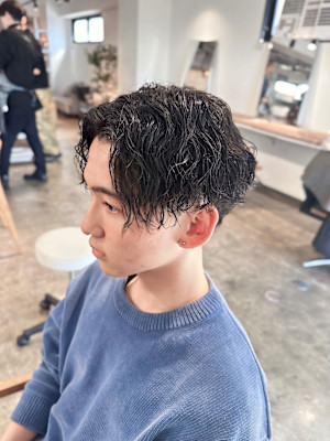 波巻きスパイラルパーマ