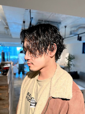 メンズツイストスパイラルパーマ