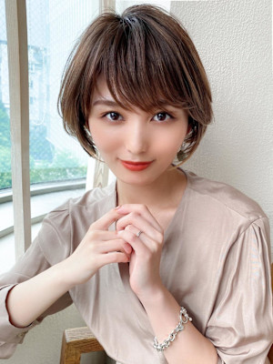 美髪/髪質改善/韓国/切りっぱなしボブ/フェイスレイヤー