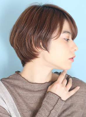 40代50代似合わせ小顔美髪シアーカラーカールショート