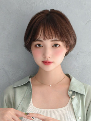 抜け感ショートボブ