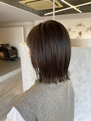 外ハネボブ×ショコラベージュ