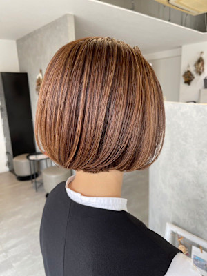 大人女性ショートボブ