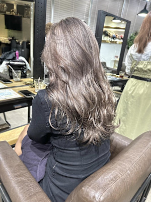 グレーベージュ グレージュ ことりベージュ レイヤーロング