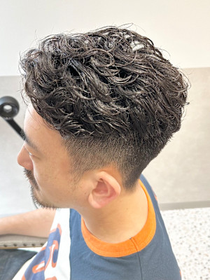 オールバックパーマ/20代30代40代/各務原