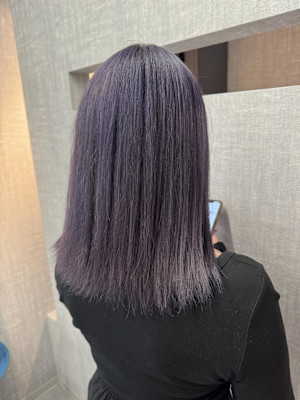 色落ちも可愛いパープルカラー♪