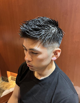 銀座　理容室　メンズカット　フェードカット