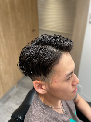 スキンフェード×ツイストスパイラル