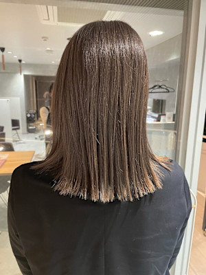 20代30代40代ミルクティベージュストレート