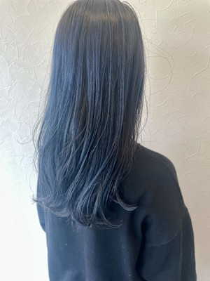 大人可愛い/ケアブリーチ/ネイビー