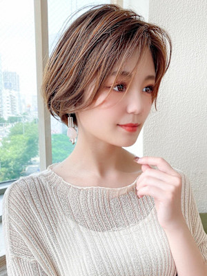 美髪/髪質改善/韓国/切りっぱなしボブ/フェイスレイヤー