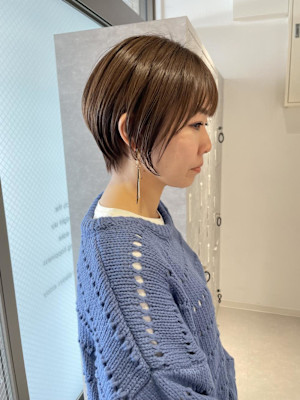 hishida#丸みボブ#前下がり#ショートボブ#髪質改善