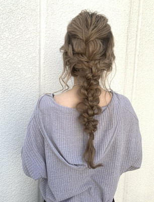 編みおろしヘアアレンジ【池袋・池袋東口・池袋駅】