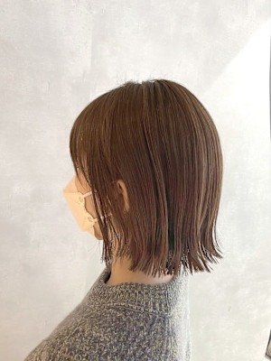 外ハネヘルシースタイルショコラアッシュふんわり丸みカール