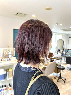 くびれボブ×ピンクラベンダー