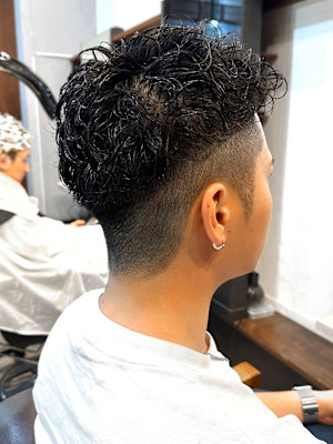 【IRIE 赤坂】メンズパーマアップバング