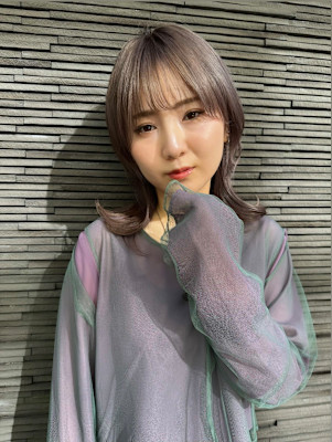 【福岡天神赤坂】20代30代/グレージュカラー/ウルフカット