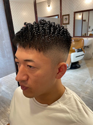 アイロンパーマ