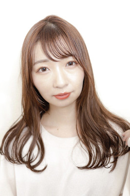 キレイメセミロングシースルーバング