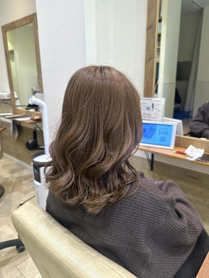 姫カットカールセミディシアーカラー