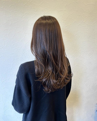 大人ニュアンスカール/艶ブラウン